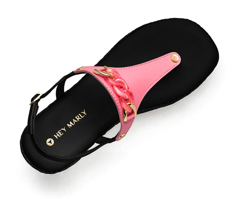 Precious Chain - Wedge Bast High Black TS
