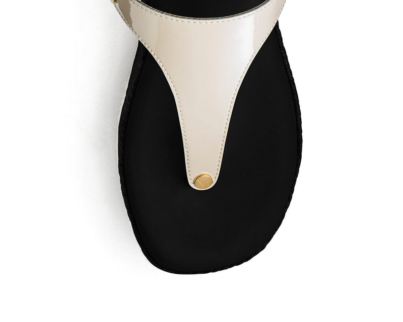 City Gloss - Wedge Bast High Black TS