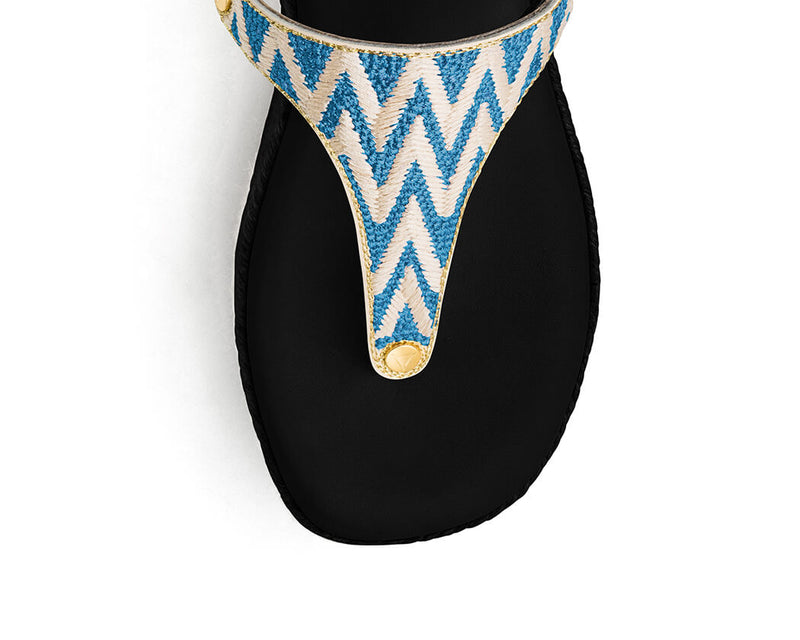 Sandy Lines - Wedge Bast High Black TS