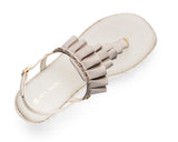 Ruffle Romance - Wedge Bast High Crema TS
