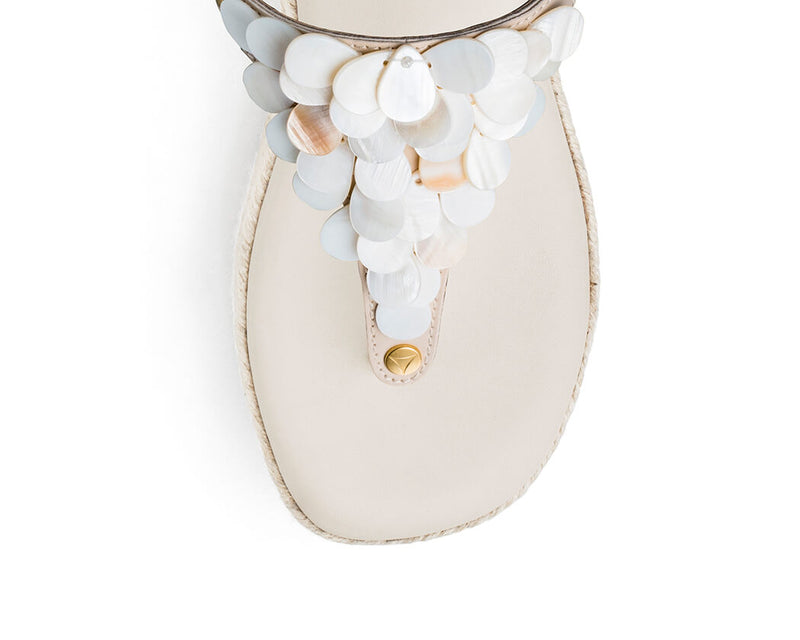 Shiny Pearl - Wedge Bast High Crema TS