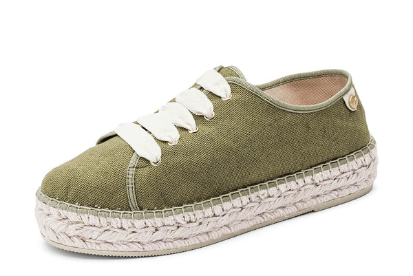 Sporty Sneaker Canvas Khaki