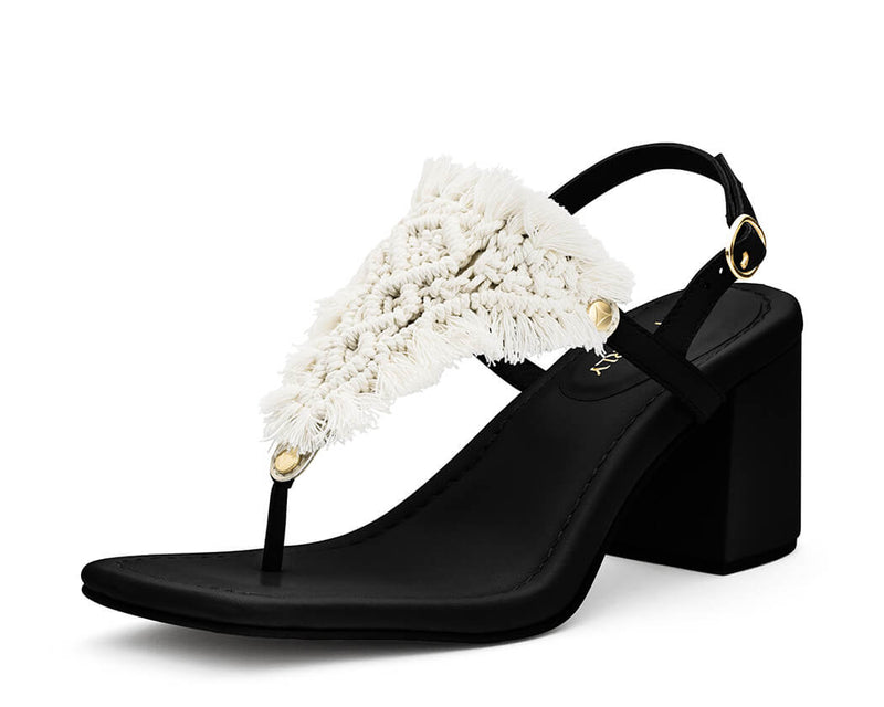 Boho Bliss - Block Heel Mid Black TS