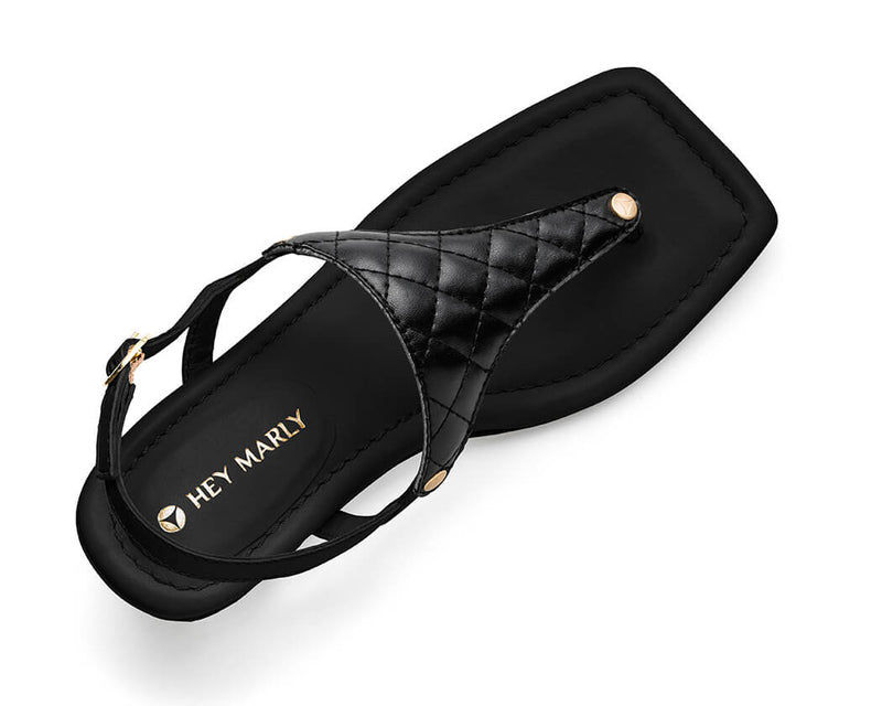 Classy Square - Block Heel Mid Black TS