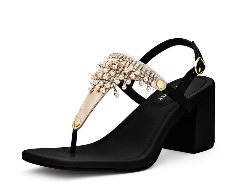 Day to Night - Block Heel Mid Black TS