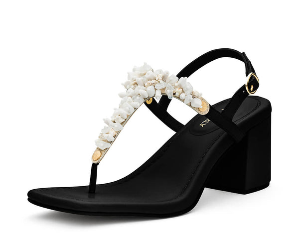 Majestic Moon - Block Heel Mid Black TS