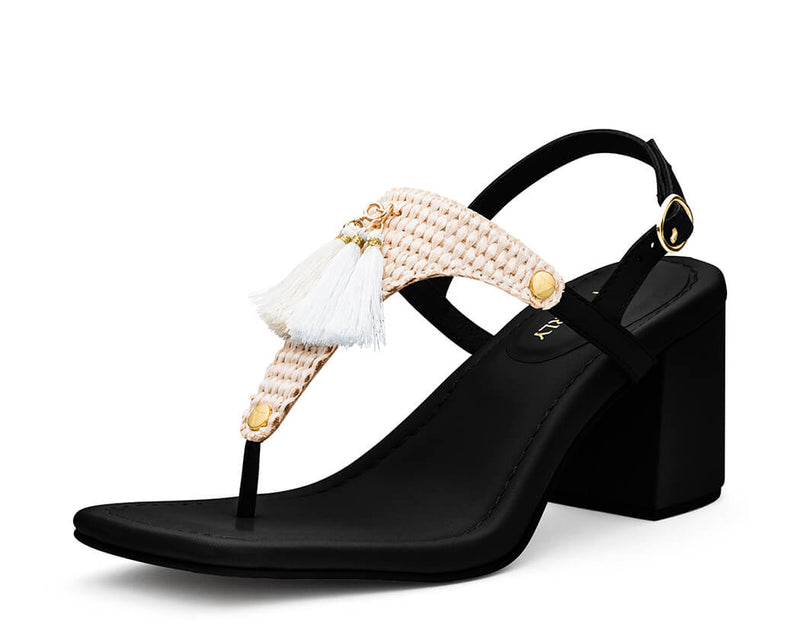 Pom de Cassis - Block Heel Mid Black TS