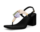 Pom de Cassis - Block Heel Mid Black TS