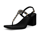 Rock Rebel - Block Heel Mid Black TS