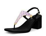 Sandy Lines - Block Heel Mid Black TS