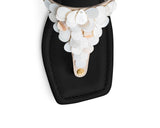 Shiny Pearl - Block Heel Mid Black TS