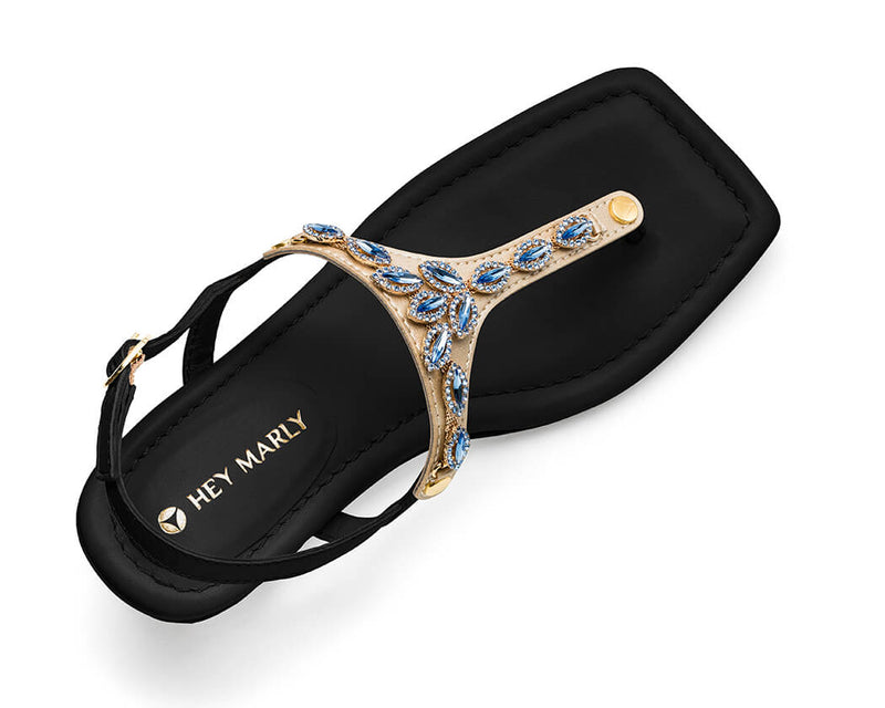 Sparkling Sea - Block Heel Mid Black TS