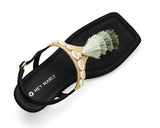 Tulum Tassle - Block Heel Mid Black TS