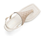 Classy Square - Block Heel Mid Crema TS