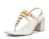Day to Night - Block Heel Mid Crema TS