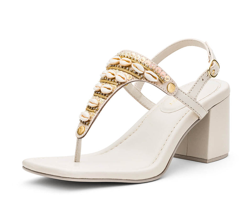 Day to Night - Block Heel Mid Crema TS