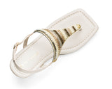 Ethno Beads - Block Heel Mid Crema TS