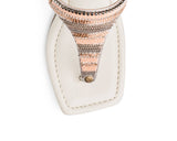 Ethno Beads - Block Heel Mid Crema TS