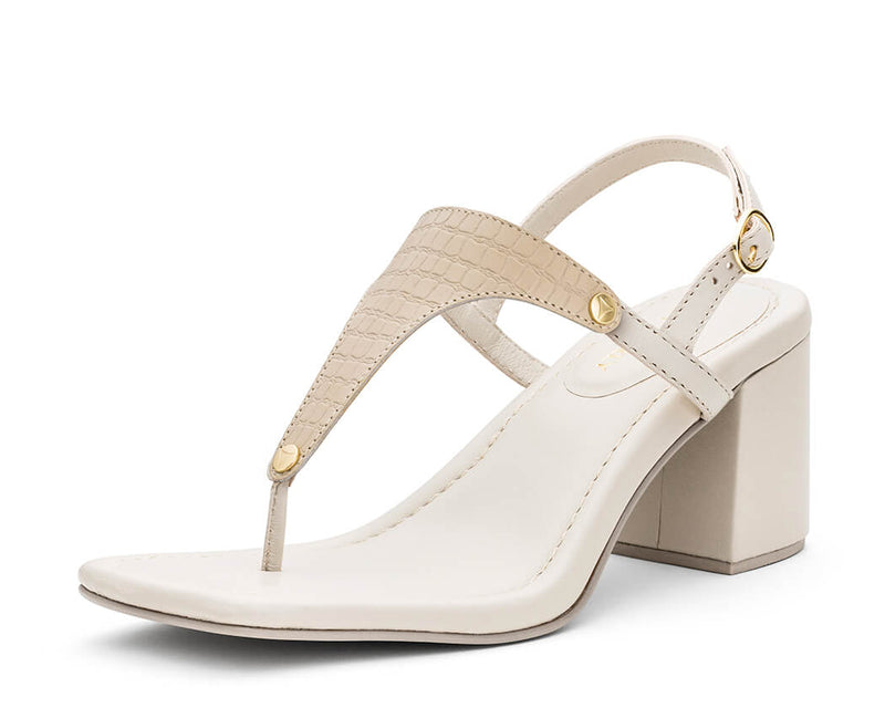 Milano Cool - Block Heel Mid Crema TS