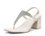 Milano Cool - Block Heel Mid Crema TS