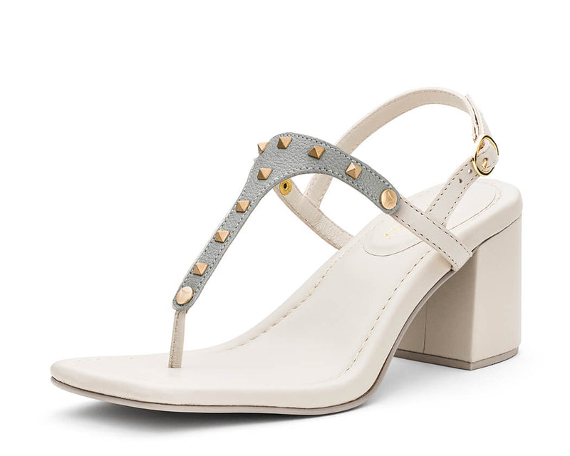 Rock Rebel - Block Heel Mid Crema TS