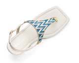 Sandy Lines - Block Heel Mid Crema TS