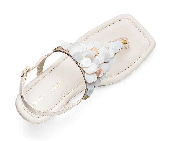 Shiny Pearl - Block Heel Mid Crema TS