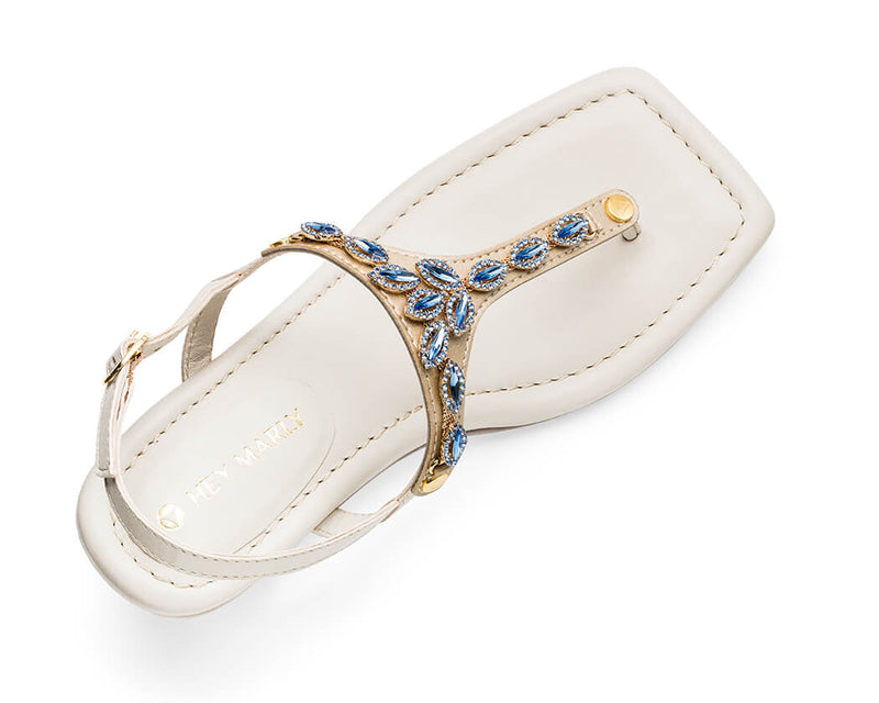 Sparkling Sea - Block Heel Mid Crema TS