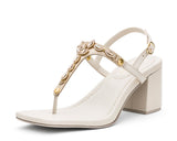 Sparkling Sea - Block Heel Mid Crema TS