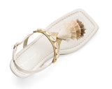 Tulum Tassle - Block Heel Mid Crema TS
