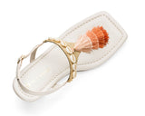 Tulum Tassle - Block Heel Mid Crema TS