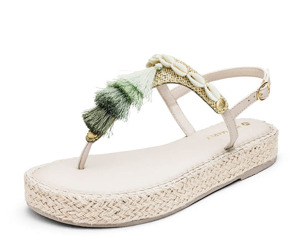 Tulum Tassle - Plateau Bast Crema TS