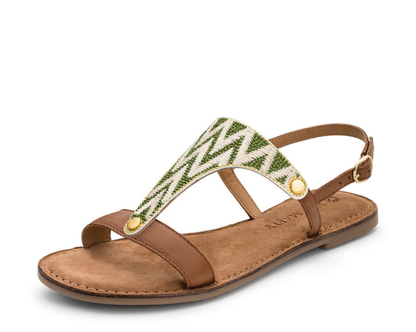 Sandy Lines - Comfort Riemen Cognac TS