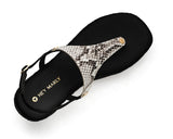Animal Print - Wedge Bast High Black TS