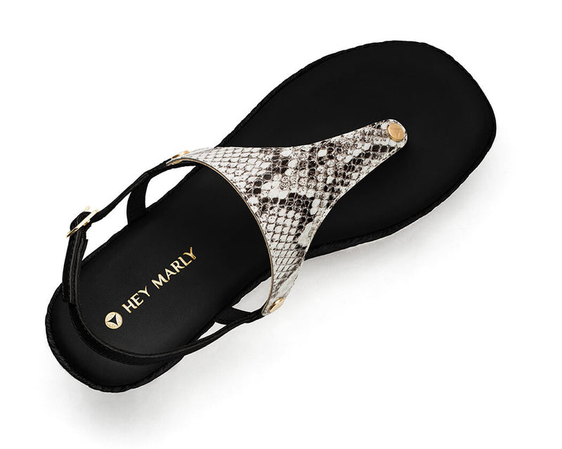 Animal Print - Wedge Bast High Black TS