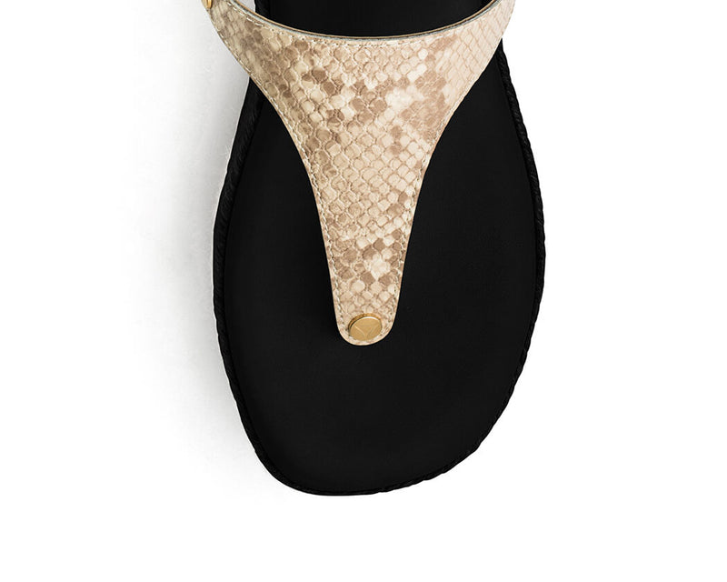 Animal Print - Wedge Bast High Black TS