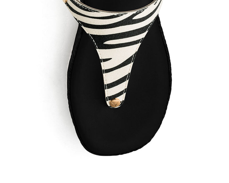 Animal Print - Wedge Bast High Black TS