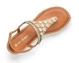 Day to Night - Wedge Bast Mid Cognac TS