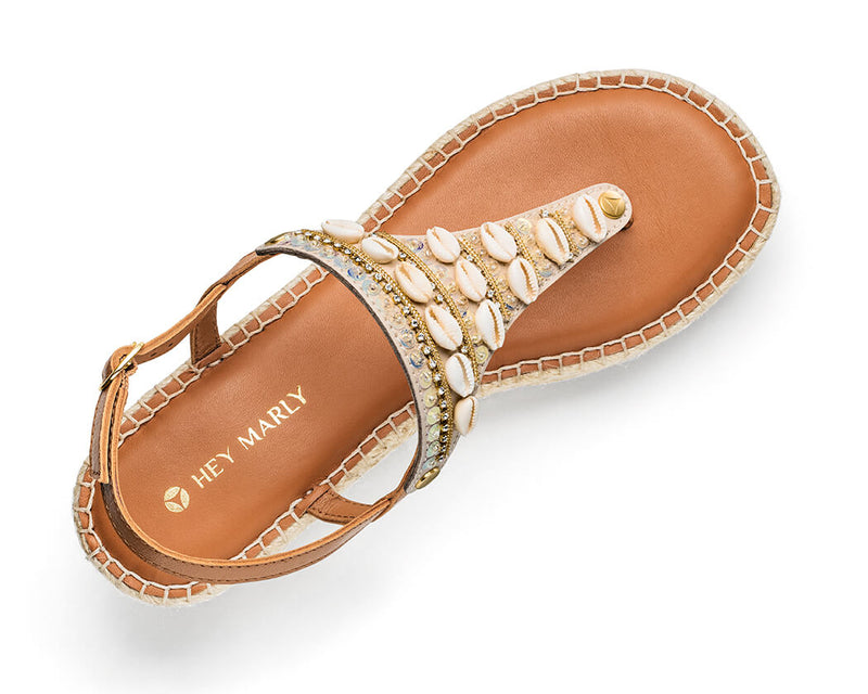 Day to Night - Wedge Bast Mid Cognac TS
