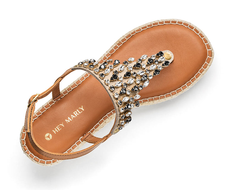 Day to Night - Wedge Bast Mid Cognac TS