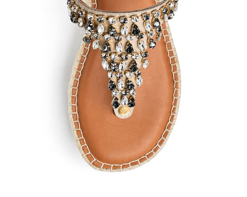 Day to Night - Wedge Bast Mid Cognac TS