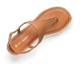 Milano Cool - Wedge Bast Mid Cognac TS