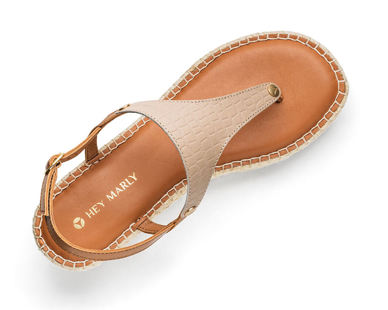 Milano Cool - Wedge Bast Mid Cognac TS