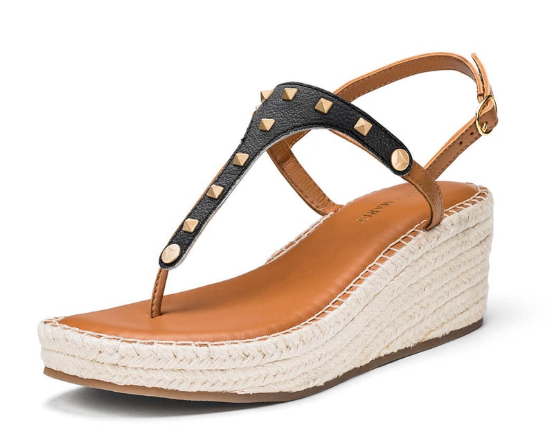 Rock Rebel - Wedge Bast Mid Cognac TS