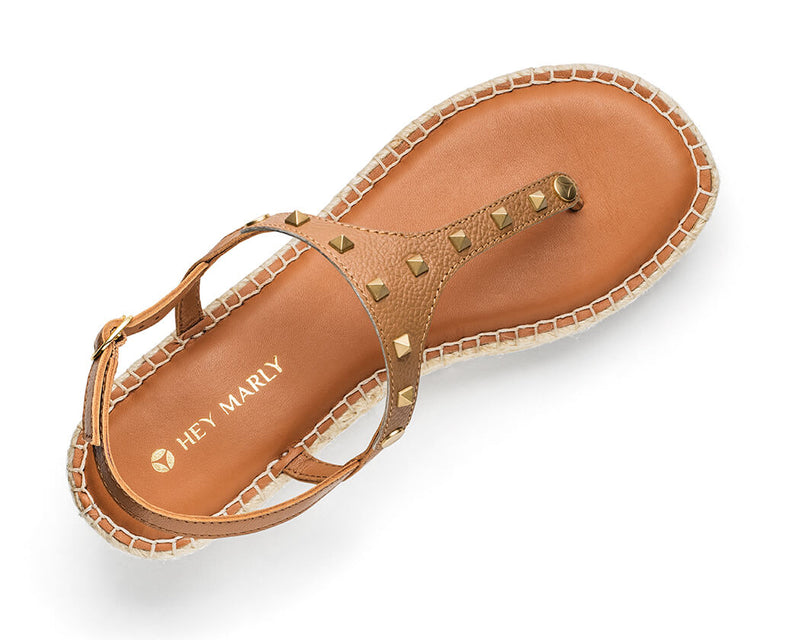 Rock Rebel - Wedge Bast Mid Cognac TS