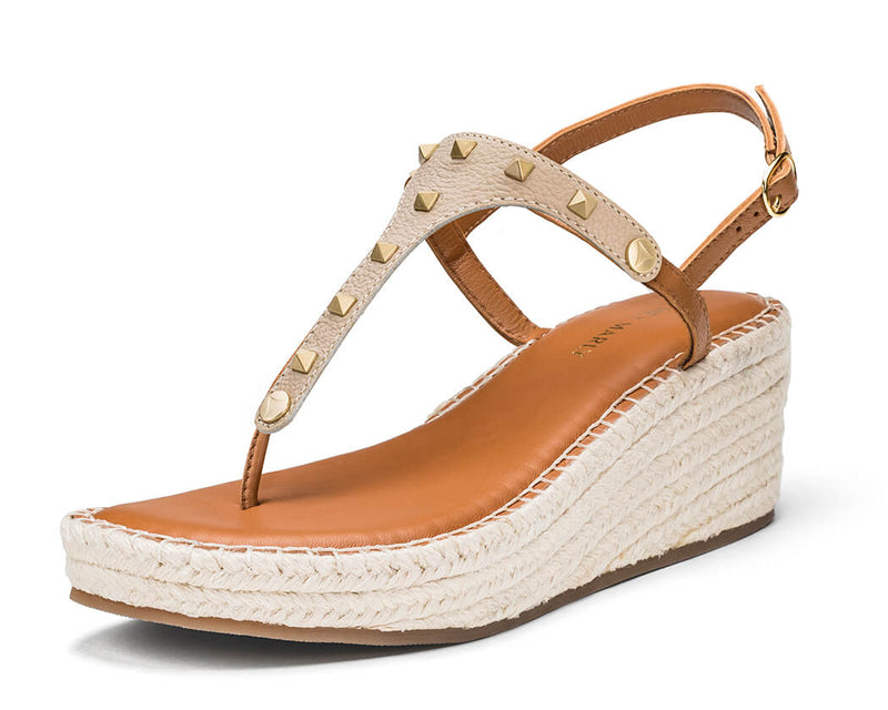 Rock Rebel - Wedge Bast Mid Cognac TS