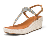 Rock Rebel - Wedge Bast Mid Cognac TS