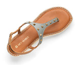 Rock Rebel - Wedge Bast Mid Cognac TS