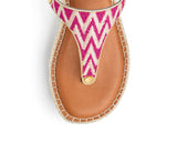 Sandy Lines - Wedge Bast Mid Cognac TS