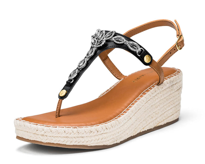 Sparkling Sea - Wedge Bast Mid Cognac TS